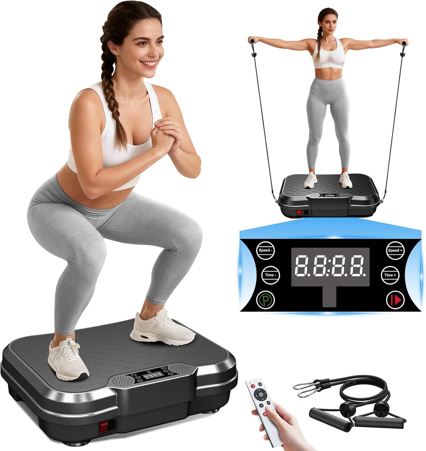 AUCT 11701 - $80 AoraPulse Vibration Plate Exercise Machine, Vibration Pl