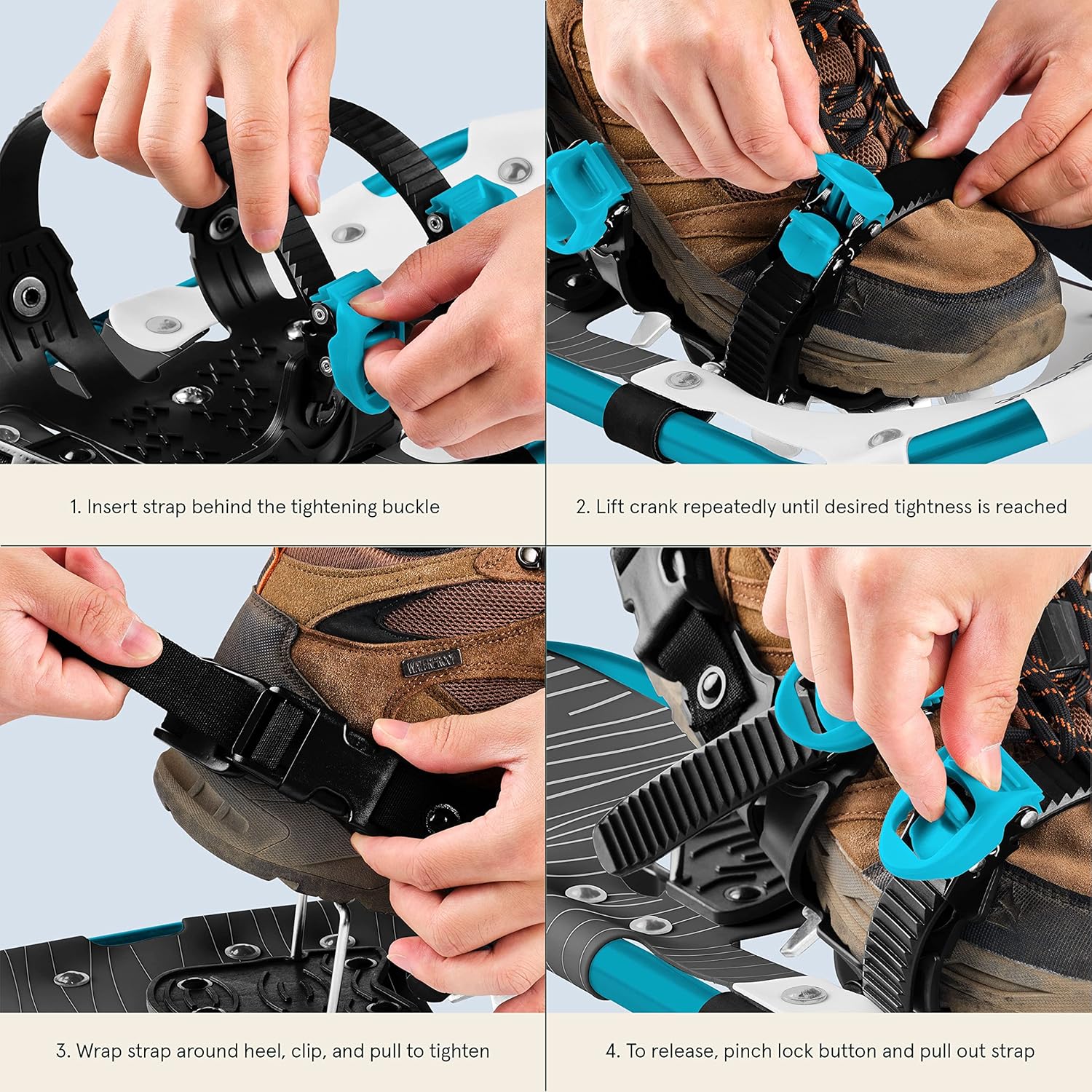 AUCT 11270 - Retrospec Drifter Snowshoes for Women & Men - Lightweight Al - Image 4