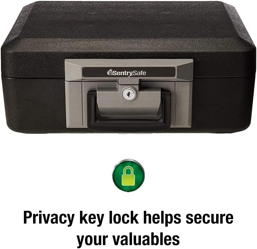 AUCT 11289 - SentrySafe Fireproof Safe Box with Key Lock, Chest Safe with - Image 4