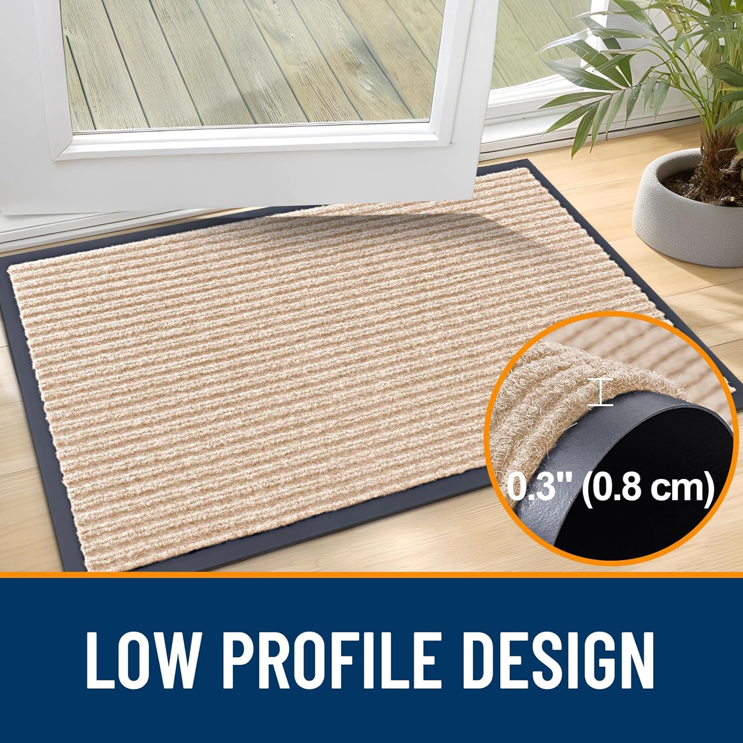 AUCT 11601 - OLANLY Front Door Mat Indoor Outdoor Entrance, Waterproof He - Image 4