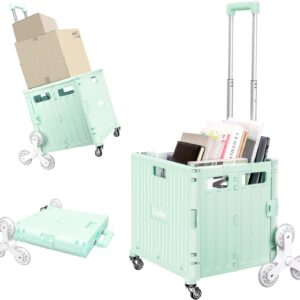 AUCT 11439 - $127 Foldable Rolling Crate for Stair Climbing : Utility Car