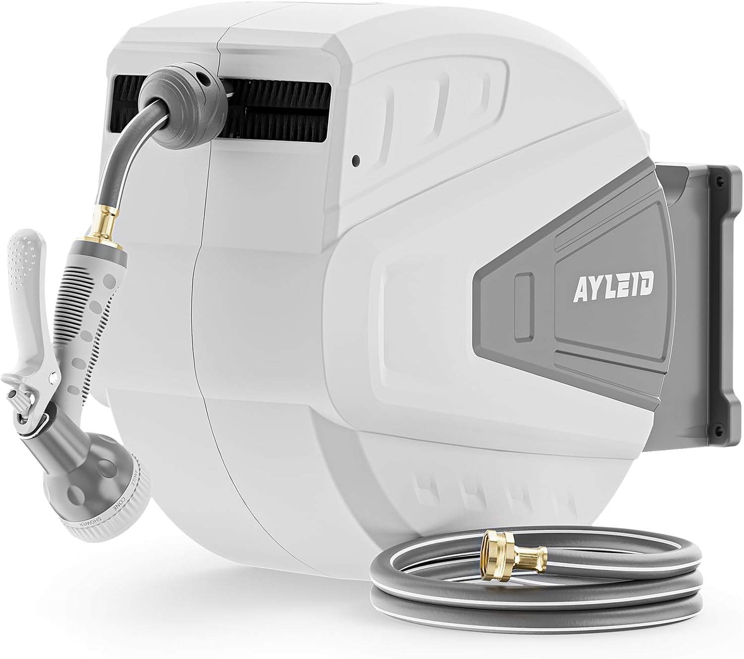 AUCT 11881 - $176 Ayleid Retractable Garden Hose Reel,1/2 in x 130 ft Wal