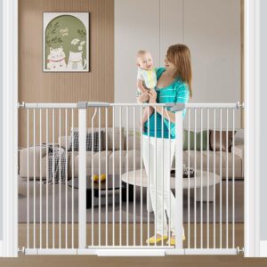 AUCT 11710 - $170 Fairy Baby 40.5" Extra Tall Pet Gate for Doorway, 60.3"