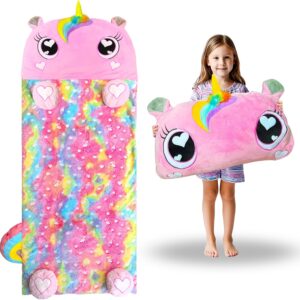 AUCT 11473 - $53 Kids Sleeping Bag, Large Unicorn Slumber Bag for Girls B