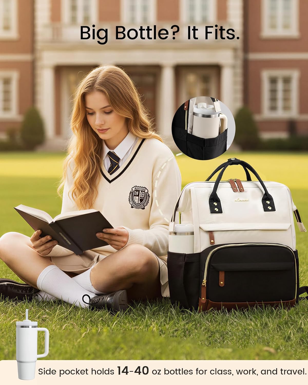 AUCT 11882 - $74 LOVEVOOK Laptop Backpack for Women, 15.6 Inch Work Busin - Image 2