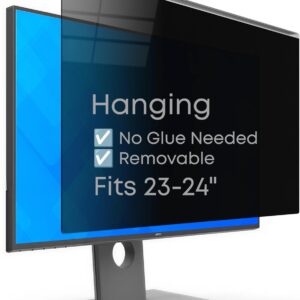 AUCT 11569 - Hanging Privacy Screen Protector for Monitor (Fits 23-24 Inc