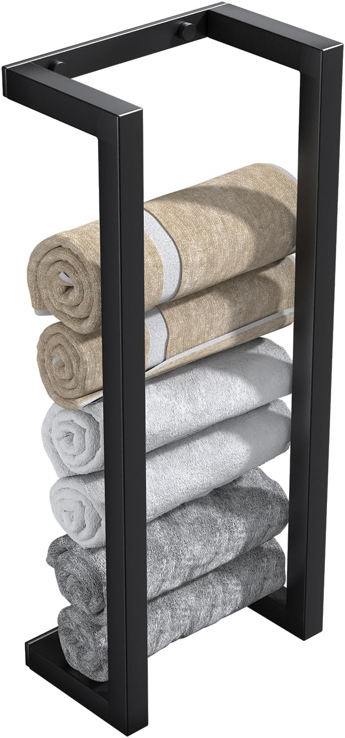 AUCT 11527 - Towel Racks for Bathroom Rolled Towels,Small Vertical Towel