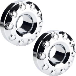 AUCT 11571 - $66 2Pcs 19.5 Inch 10 Lug Front Car Wheel Hub Center Caps Co