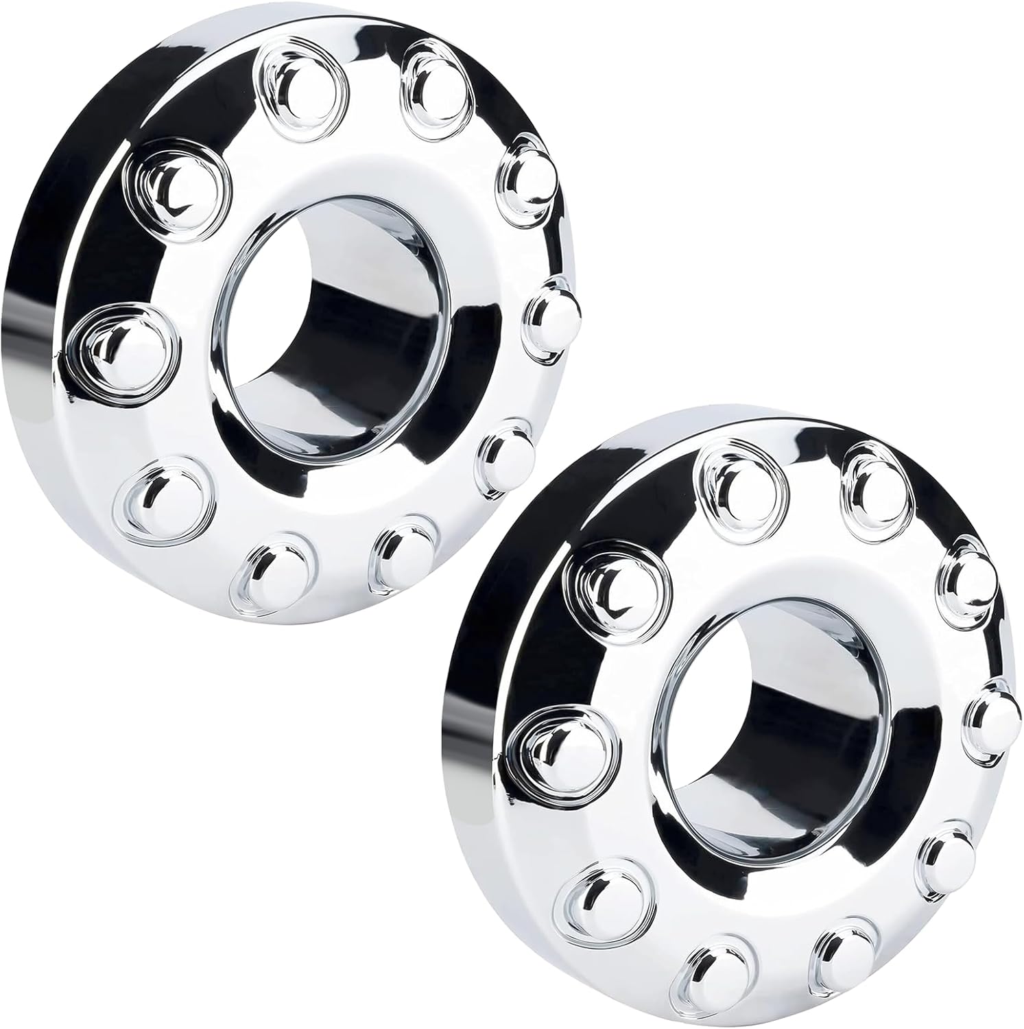 AUCT 11571 - $66 2Pcs 19.5 Inch 10 Lug Front Car Wheel Hub Center Caps Co