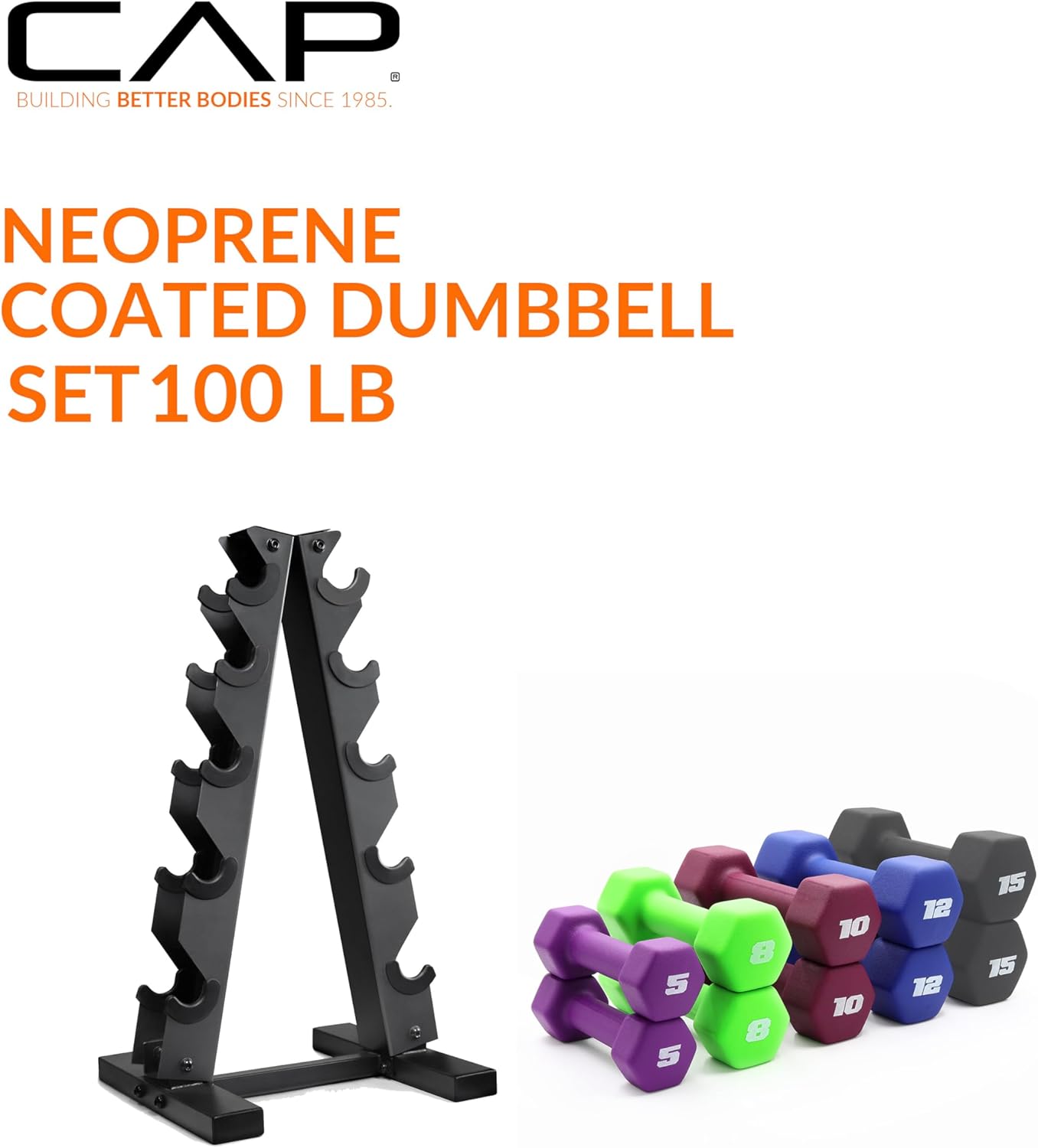 AUCT 11357 - CAP Barbell Neoprene Dumbbell Weights Pairs & Sets | Multipl - Image 2
