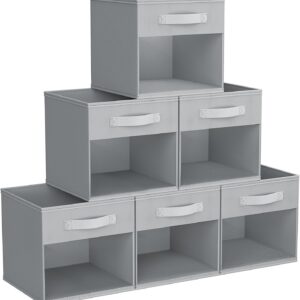 AUCT 11555 - DIMJ Storage Cubes, 11x 11 inch Cube Storage Bin, 6 Pack Clo