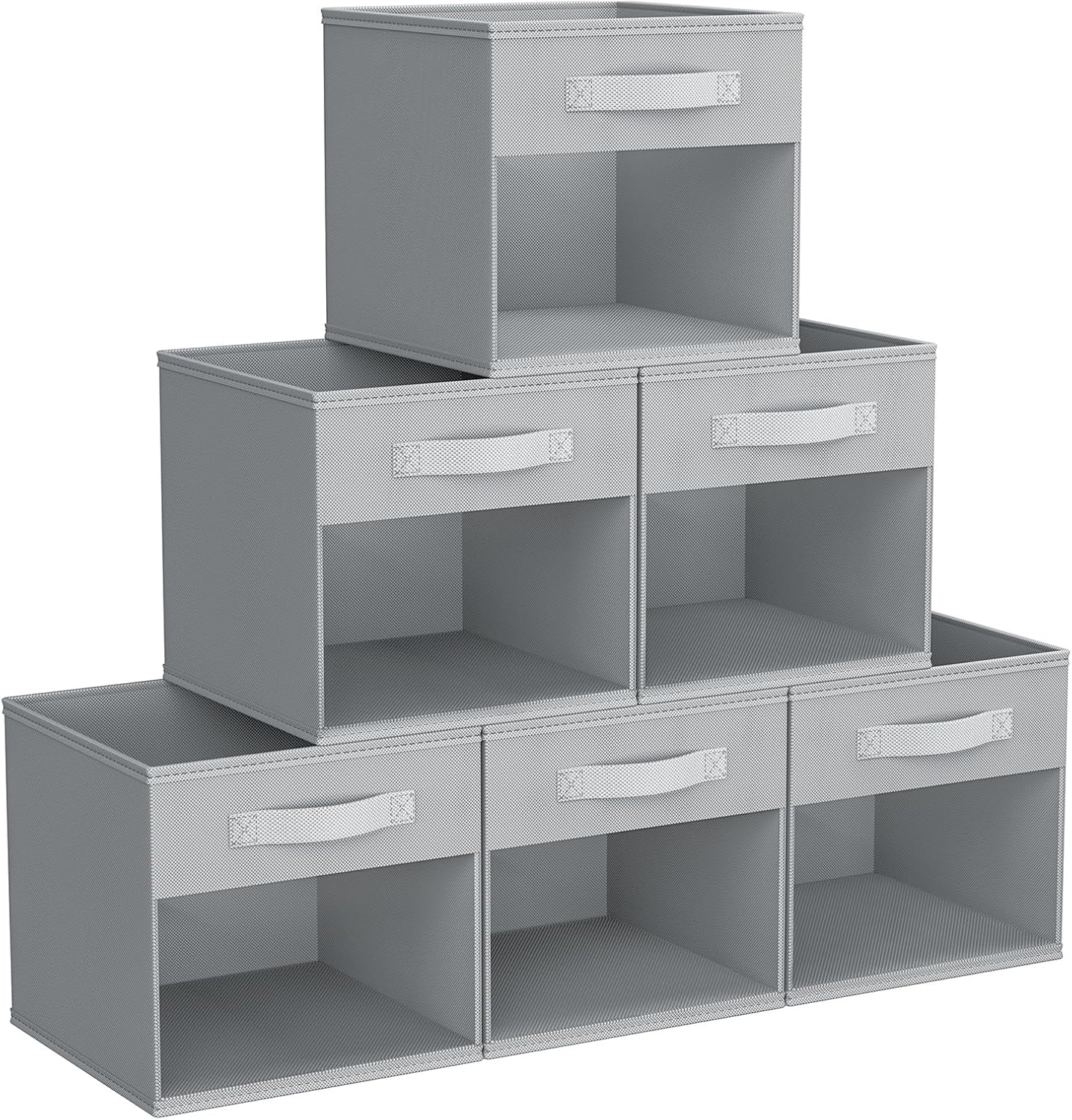 AUCT 11555 - DIMJ Storage Cubes, 11x 11 inch Cube Storage Bin, 6 Pack Clo