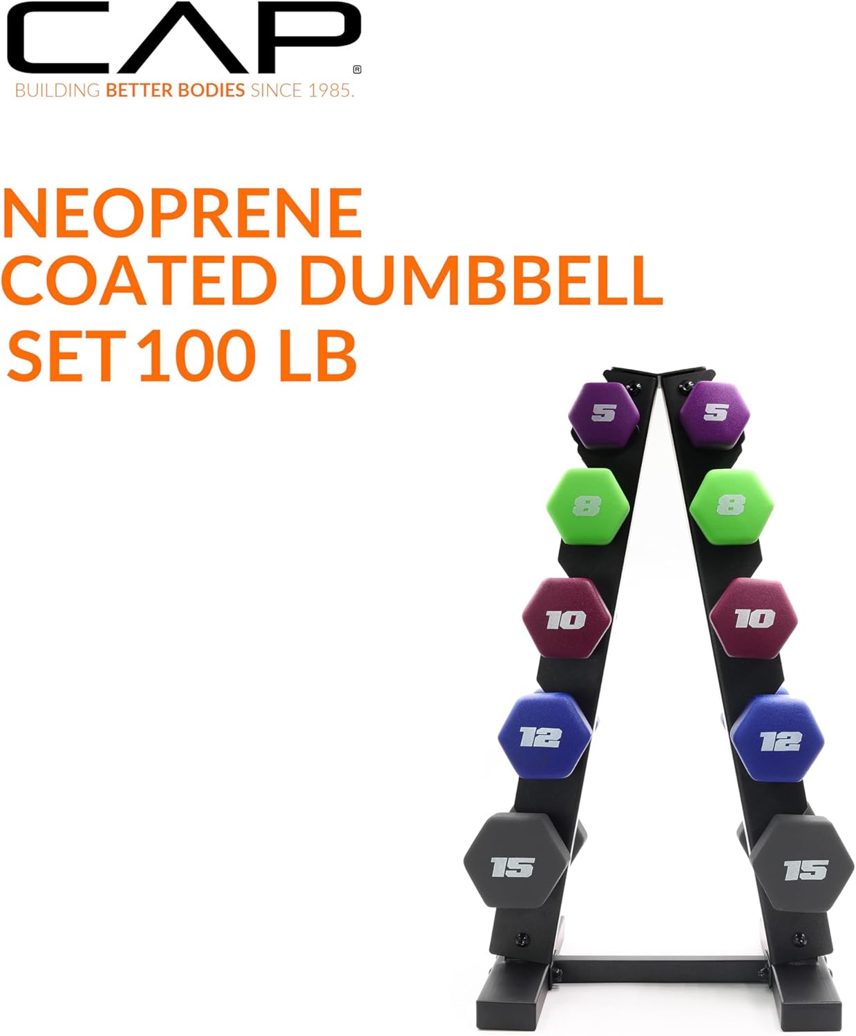 AUCT 11357 - CAP Barbell Neoprene Dumbbell Weights Pairs & Sets | Multipl - Image 3