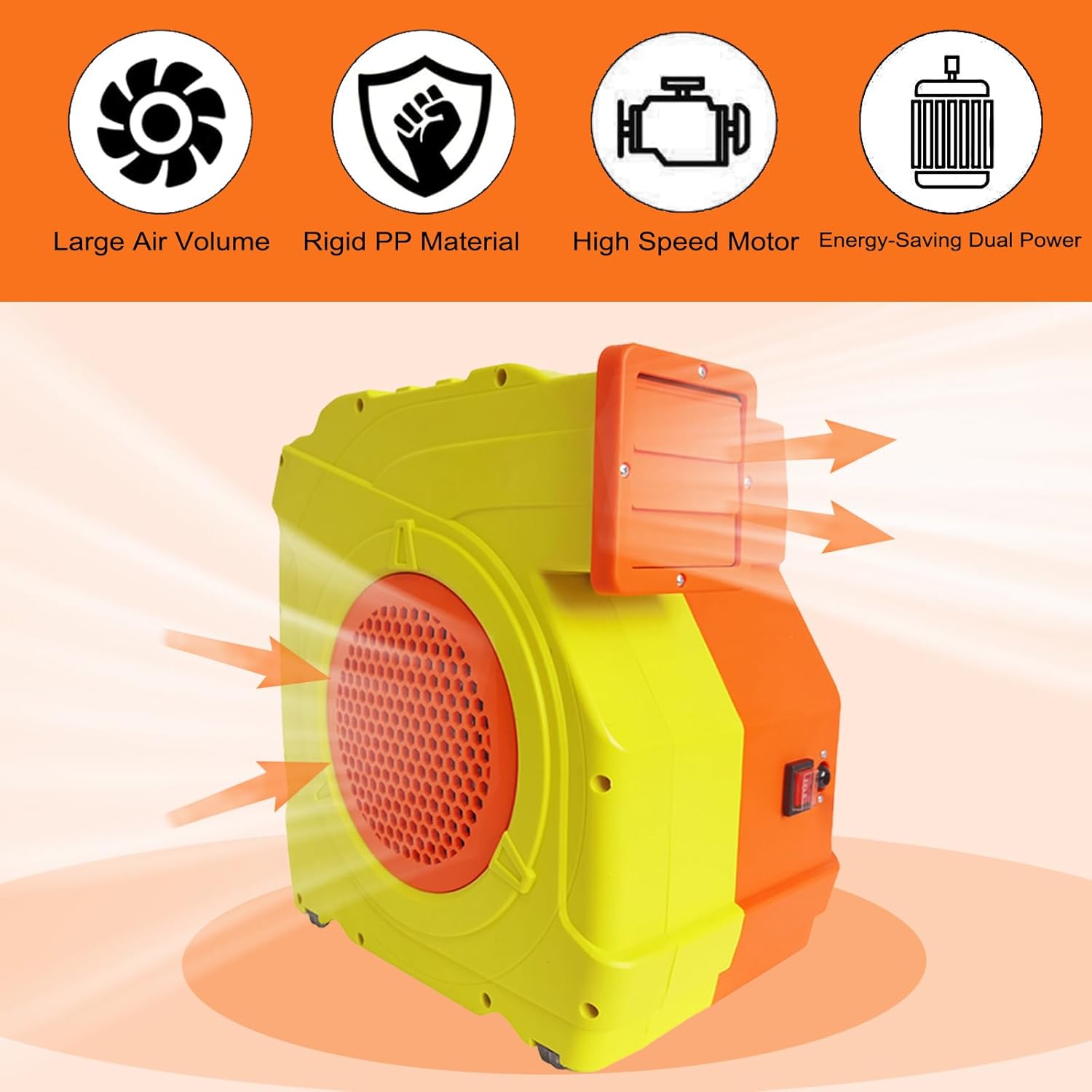 AUCT 11858 - $160 Bounce House Blower, Dual - Mode 1300W / 1600W, 1.7HP & - Image 4