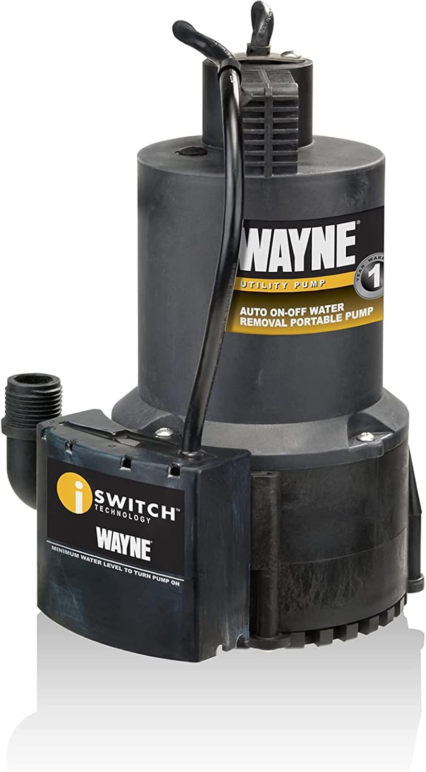 AUCT 11215 - $144 WAYNE EEAUP250 1/4 HP Reinforced Thermoplastic Submersi