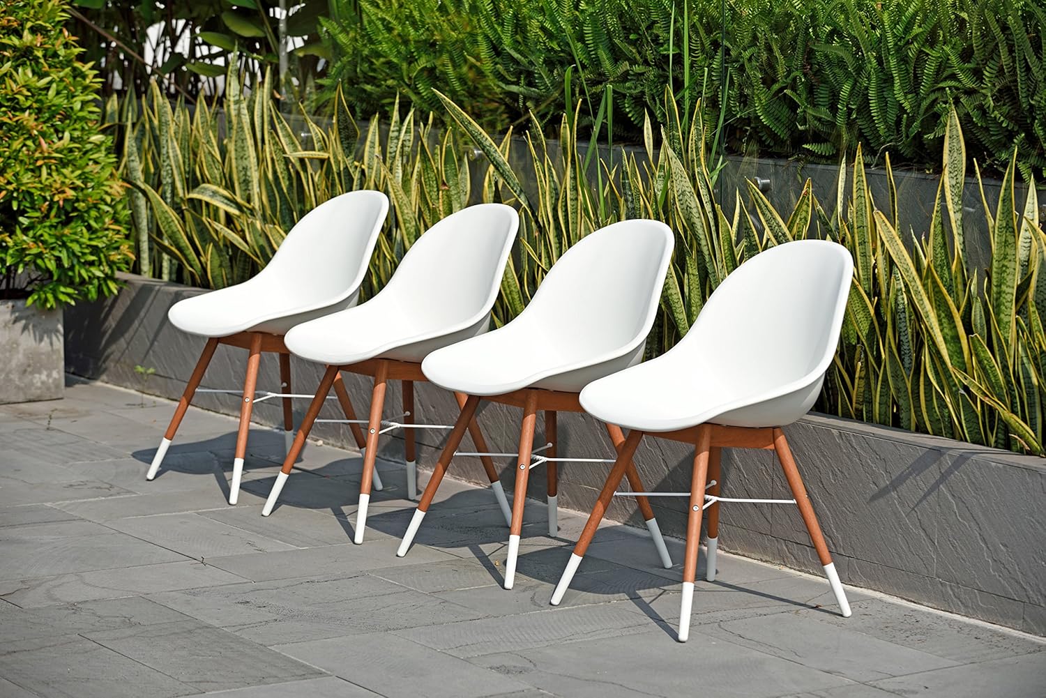 AUCT 12022 - $290 Amazonia Dark Eucalyptus Legs Cannes Patio Dining Chair - Image 2