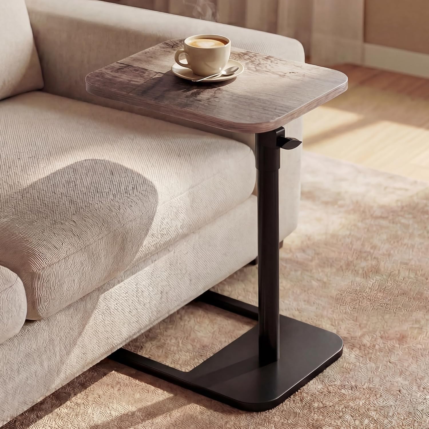 AUCT 11207 - YUHFERA 360 Swivel Sofa Tray Table for Couch Arm - Height A