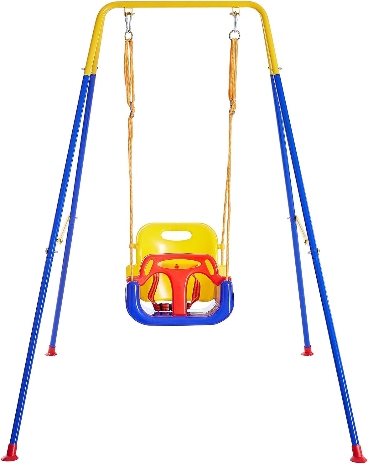 AUCT 11810 - $100 FUNLIO Toddler Swing with Foldable Metal Stand for Todd