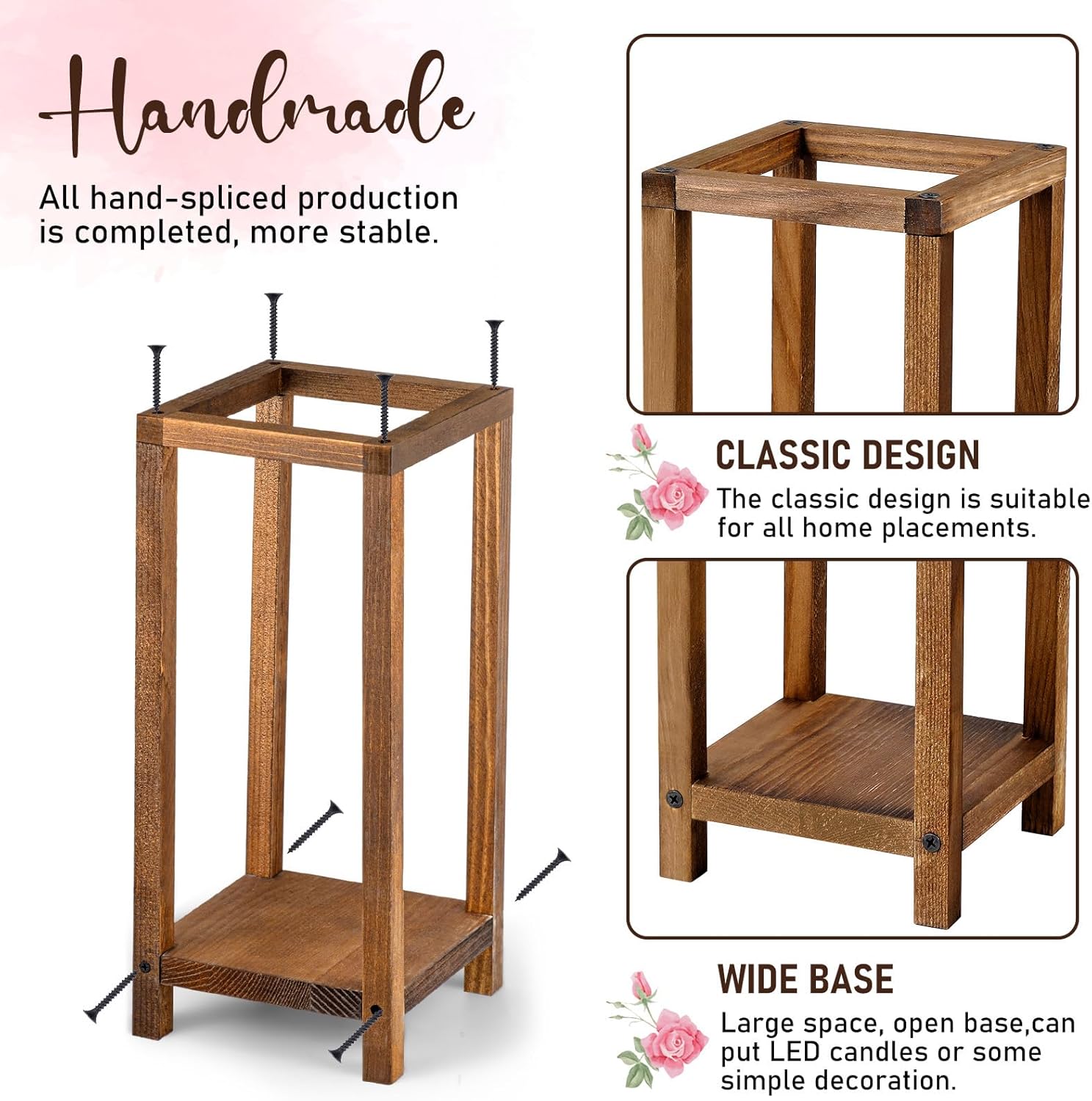 AUCT 11818 - $89 Geelin 12 Set Wooden Wedding Lantern Centerpiece Decor B - Image 3