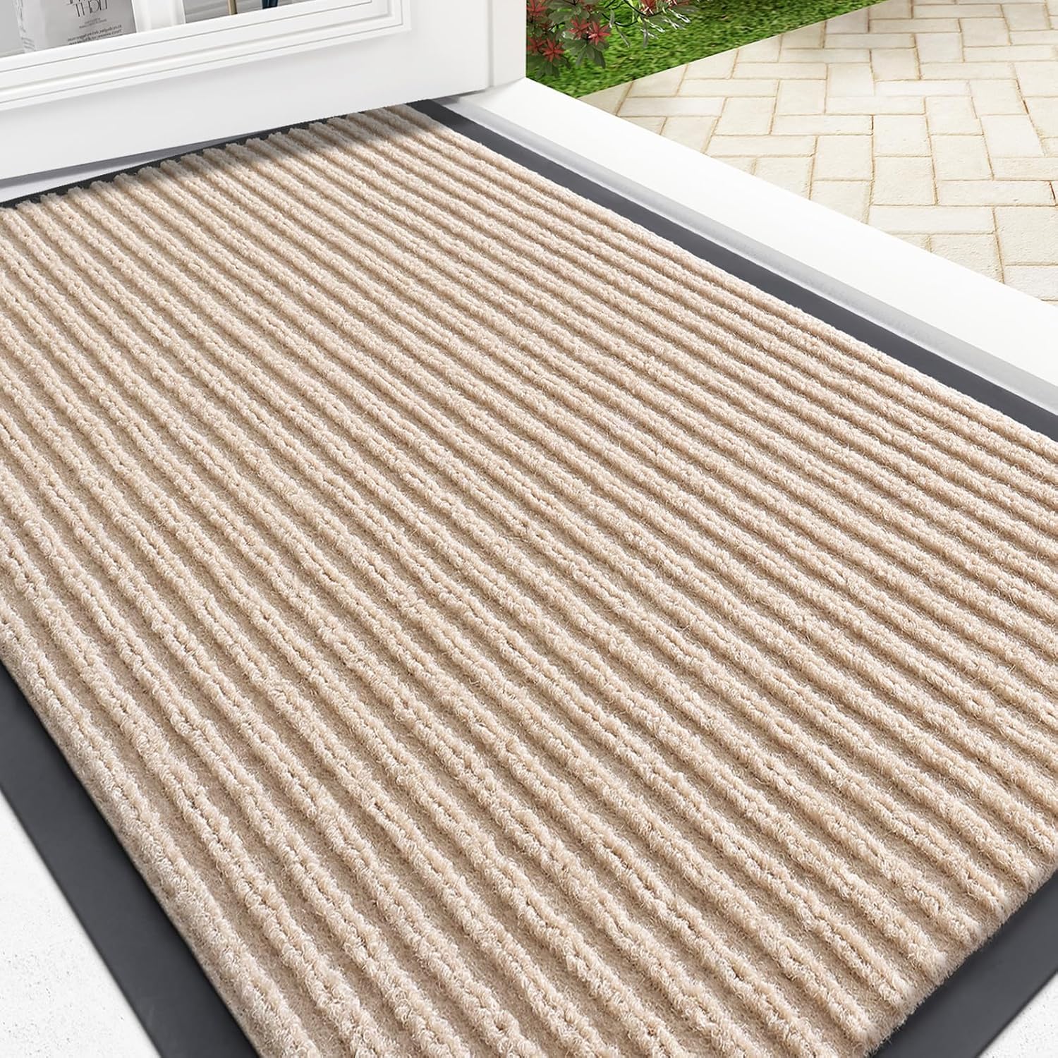 AUCT 11601 - OLANLY Front Door Mat Indoor Outdoor Entrance, Waterproof He