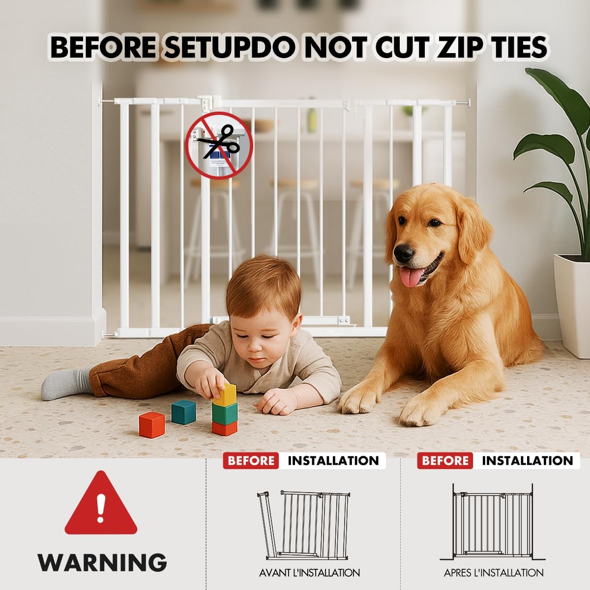 AUCT 11622 - $80 Baby Gate for Stairs, 28.5"-40" Adjustable Width, 30" He - Image 2