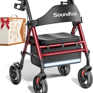 AUCT 11684 - $130 SOUNDFUSE Walkers for Seniors, Rollator Walker with Sea