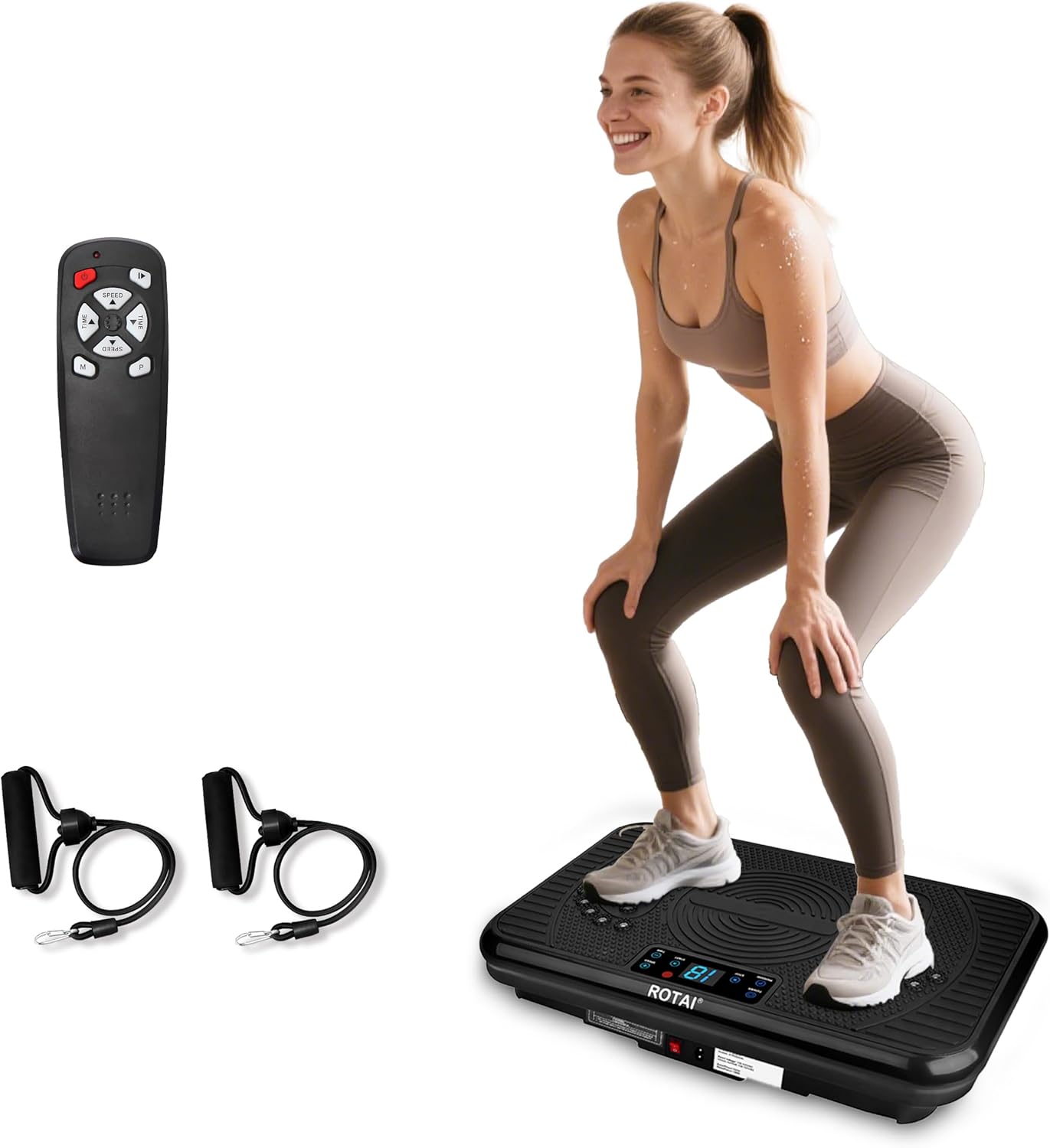 AUCT 11741 - $130 ROTAI Vibration Plate Exercise Machine for Lymphatic Dr