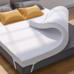 AUCT 11582 - $100 PERLECARE 3 Inch Gel Memory Foam Mattress Topper for Pr