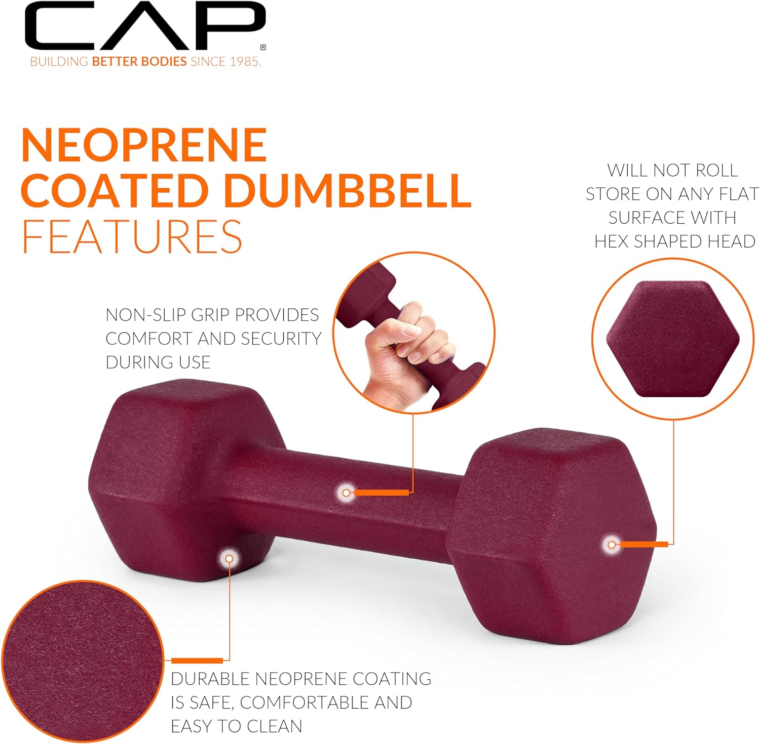AUCT 11357 - CAP Barbell Neoprene Dumbbell Weights Pairs & Sets | Multipl - Image 4