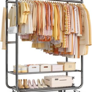AUCT 14333 - $80 EAGMAK Heavy Duty Clothing Racks for Hanging Clothes 720