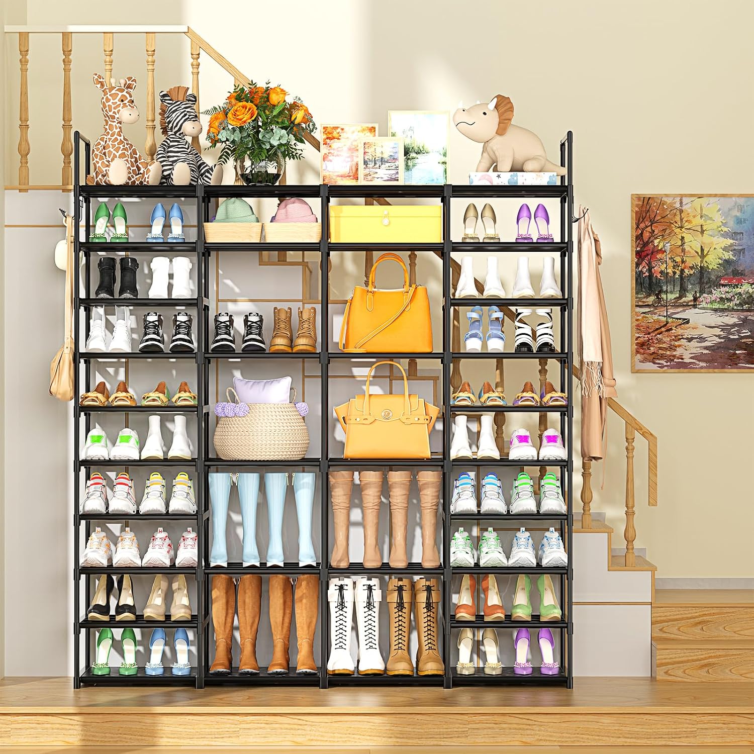 AUCT 13206 - $63 Kottwca 4 Row 10 Tier Large Shoe Rack Organizer for Clos - Image 2
