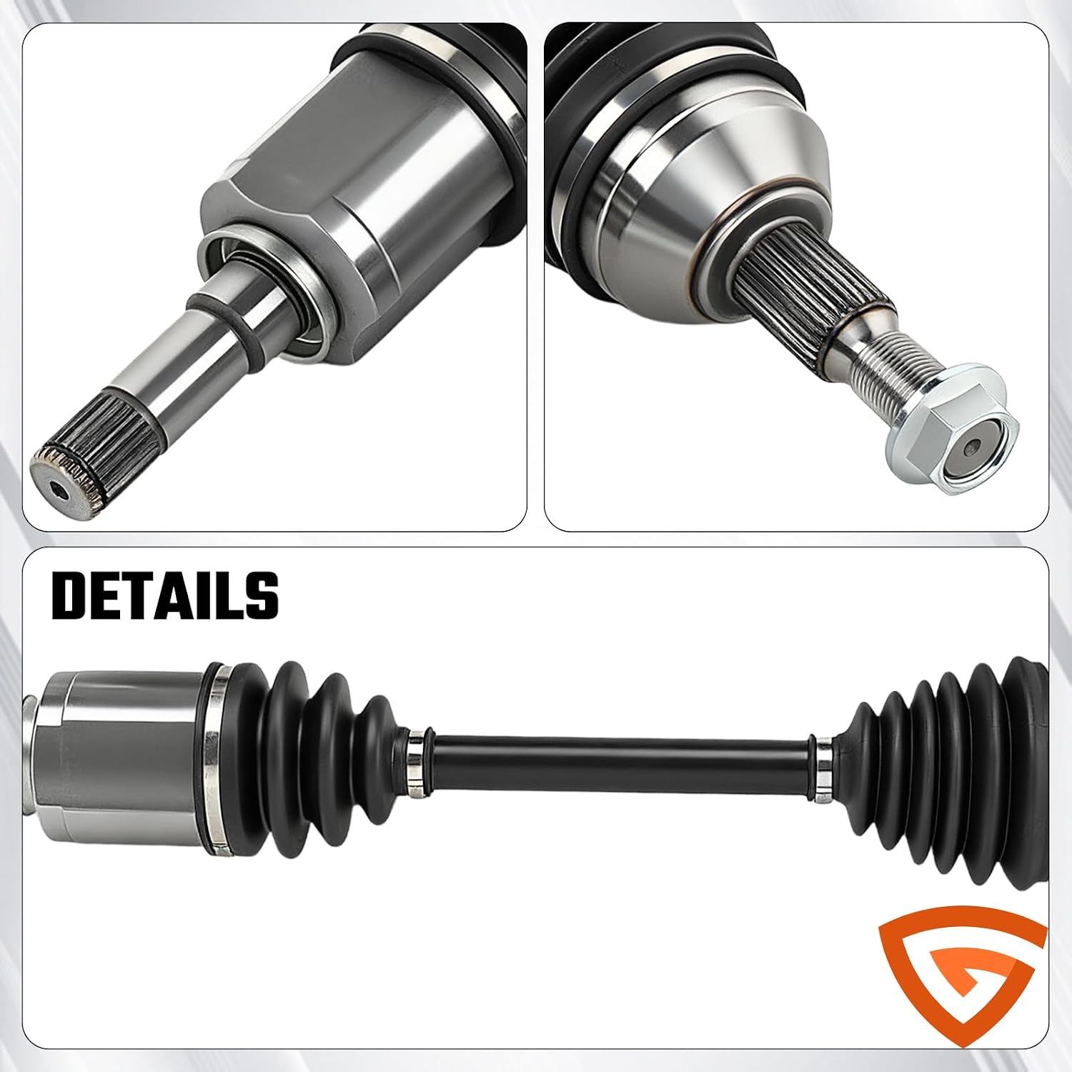 AUCT 14076 - $121 Pair (2) CV Front Axle Shaft Assembly Compatible with C - Image 3