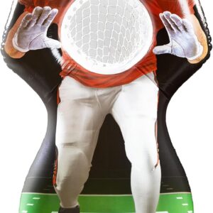 AUCT 13302 - GoSports Inflataman Football Challenge - Includes 4 Rubber F
