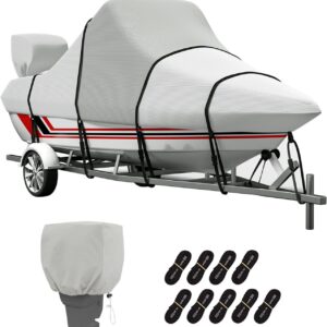 AUCT 12699 - $80 Vinpatio Center Console Boat Cover, 900D Waterproof Heav