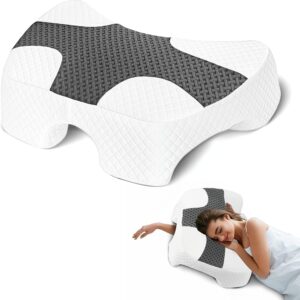 AUCT 13430 - $70 Side Sleeper Pillow with Arm Hole, Shoulder Relief Syste