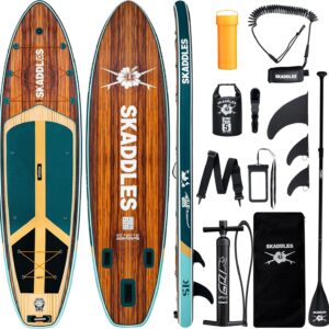 AUCT 14206 - $190 11' Inflatable Stand Up Paddle Board   Extra Wide SUP f