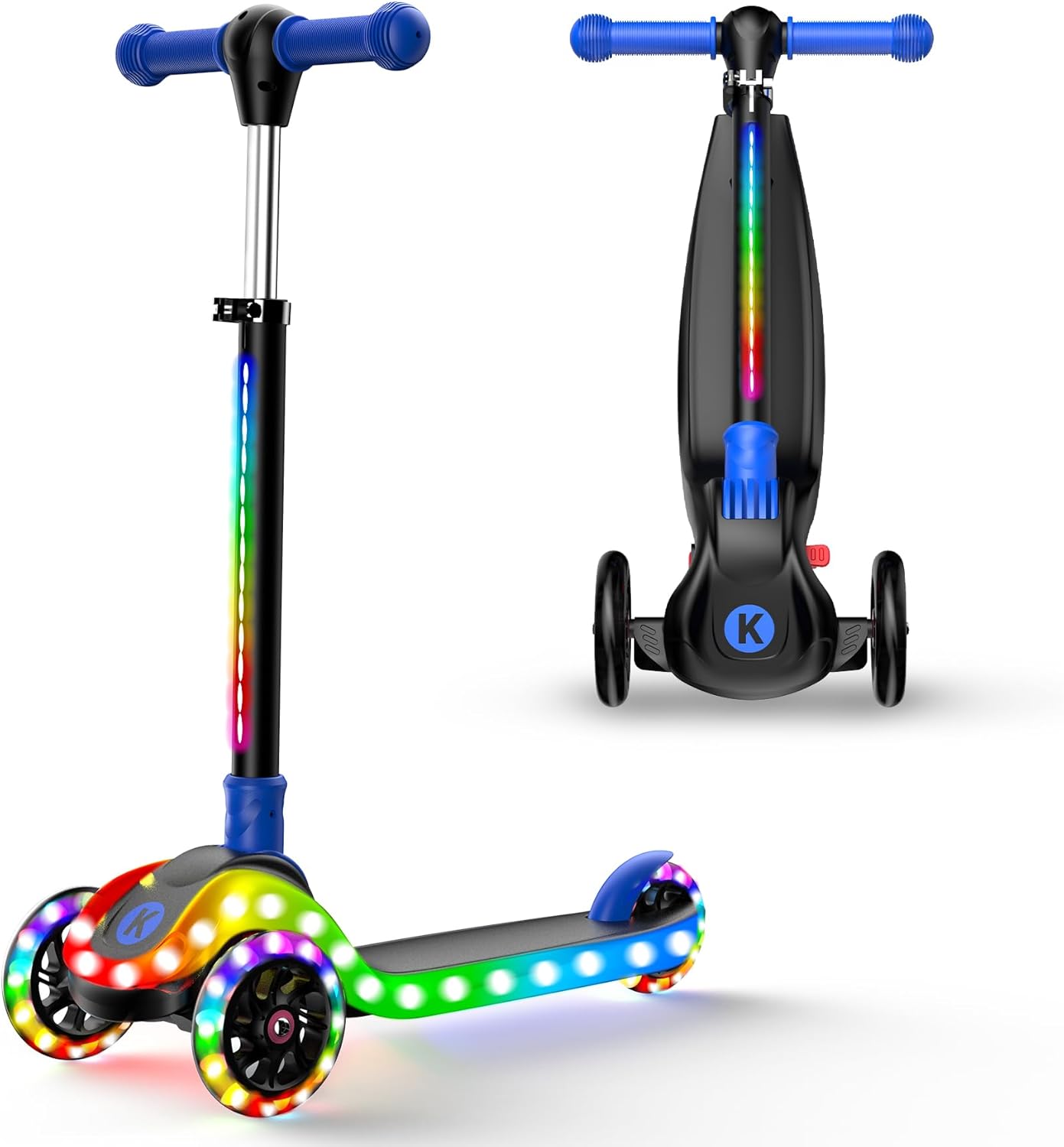 AUCT 14290 - $66 2-in-1 Adjustable Kick Scooter for Kids 3-5 (Suitable 3-