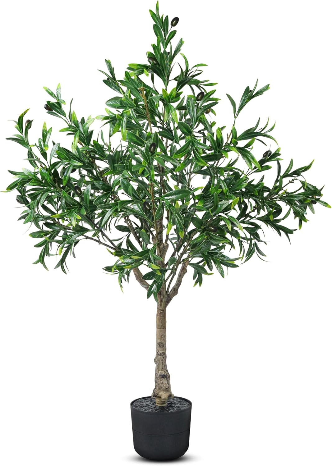 AUCT 14136 - 3.6FT Artificial Olive Tree, Faux Topiary Olive Trees with P