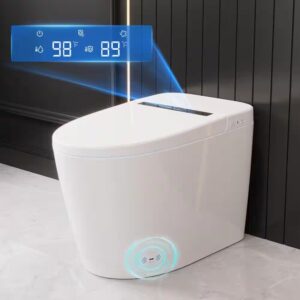 AUCT 14244 - $599 Tankless Elongated Smart Toilet Bidet 1.28 GPF in White