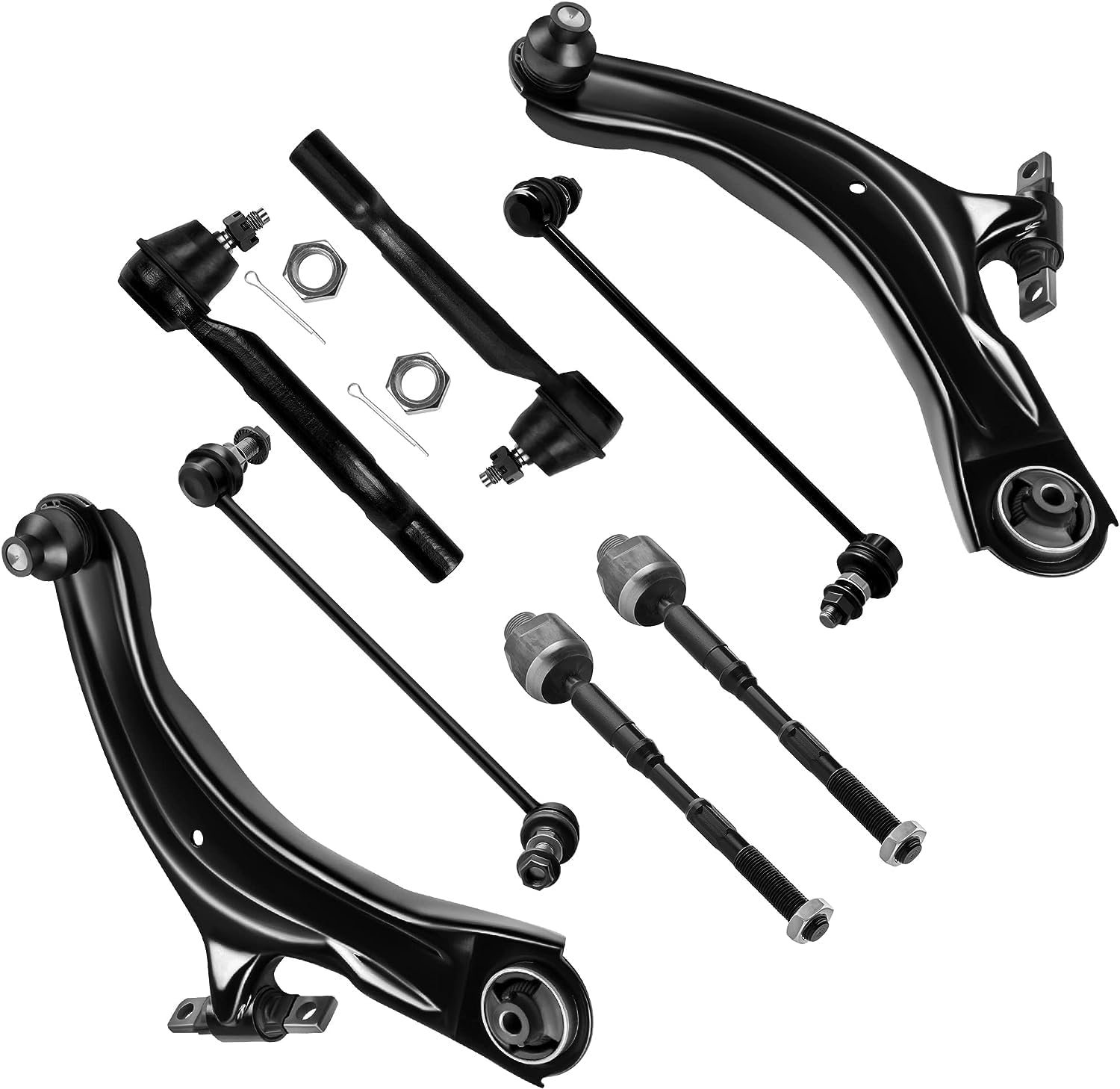 AUCT 14215 - $77 SCITOO 8pcs Front Suspension Kit Lower Control Arm with