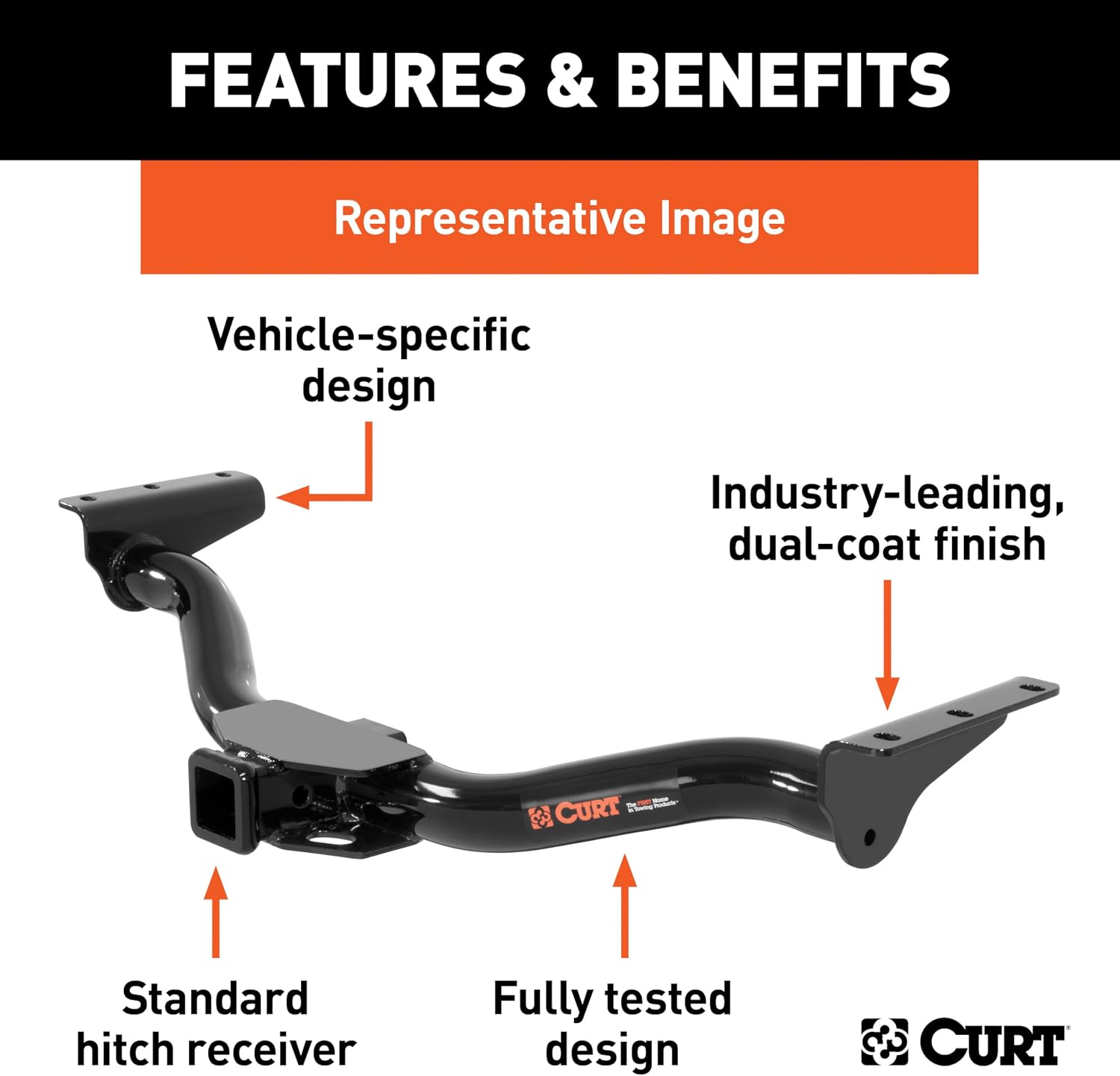 AUCT 14343 - $246 CURT 13028 Class 3 Trailer Hitch, 2-Inch Receiver, Dril - Image 3