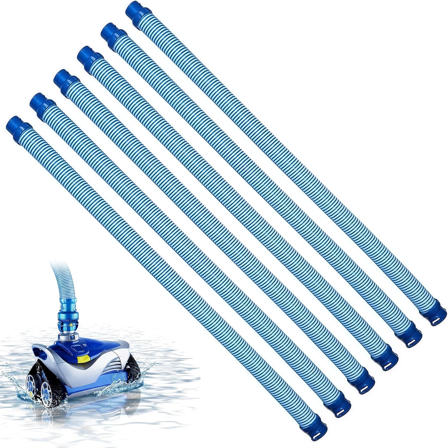 AUCT 12316 - $68 6 Pack R0527700 Pool Cleaner Hose, 39" Twist Lock Vacuum