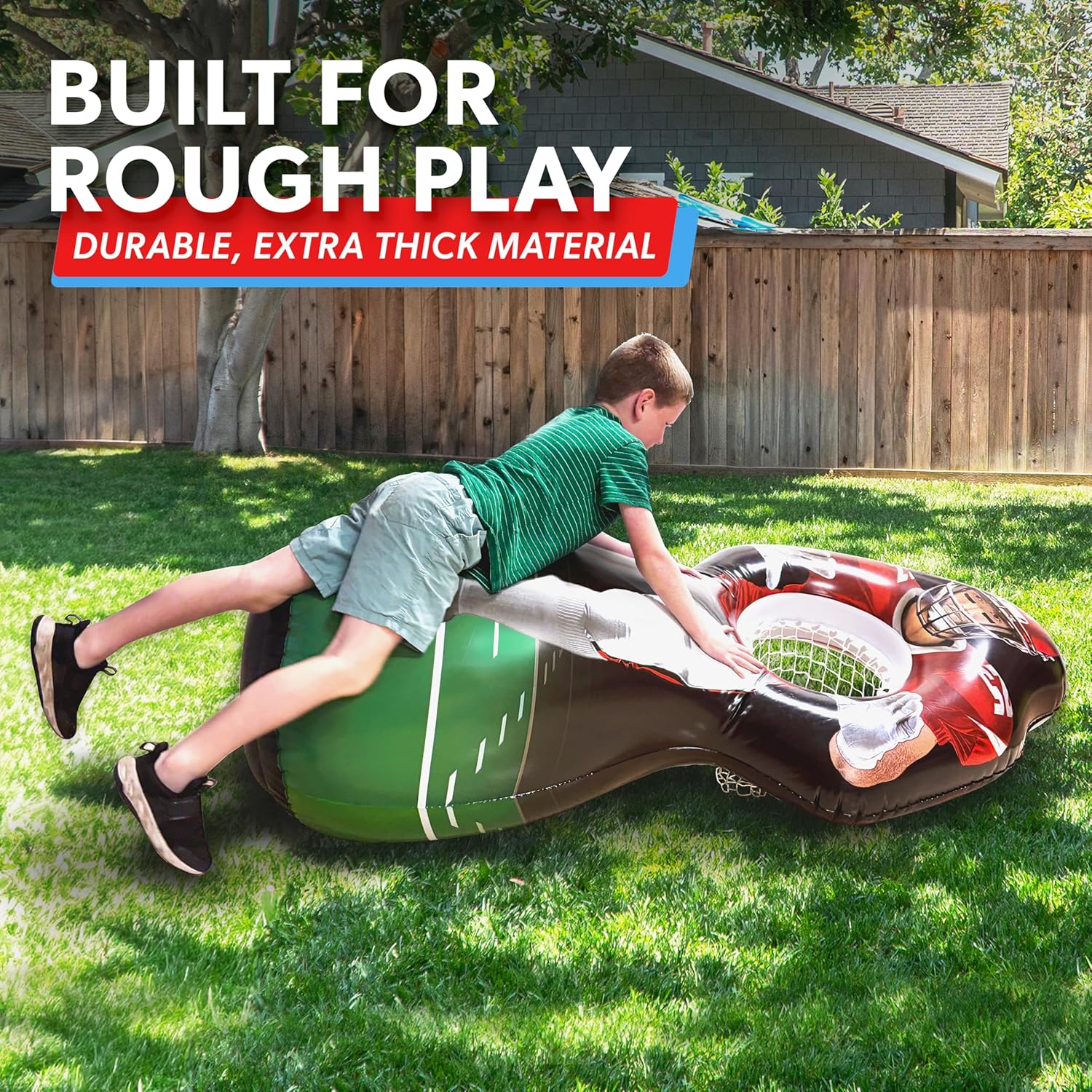 AUCT 13302 - GoSports Inflataman Football Challenge - Includes 4 Rubber F - Image 4