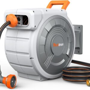 AUCT 14318 - $69 Retractable Garden Hose Reel 85 ft x 1/2 inch, Heavy Dut