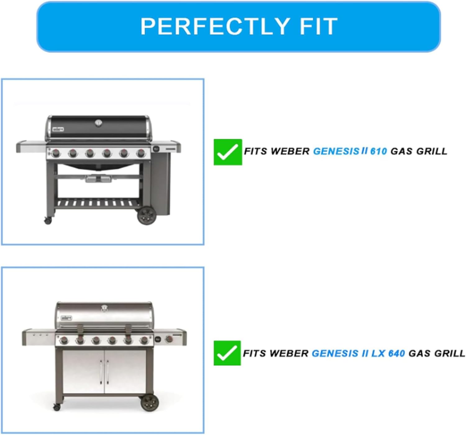 AUCT 12178 - $130 SafBbcue Grill Parts Kit for Weber Genesis II 600 Serie - Image 2