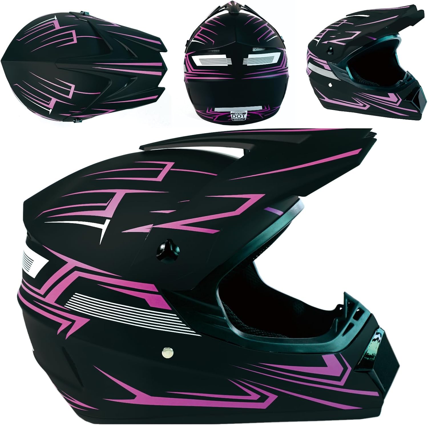 AUCT 14342 - $51 Dirt Bike Helmet Motocross ATV Motorcycle Full Face Off- - Image 2