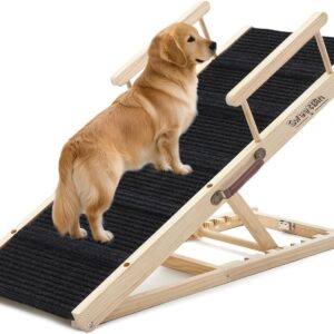 AUCT 13914 - $90 Dog Ramp for Bed - Foldable Small to Large Dog Ramp for