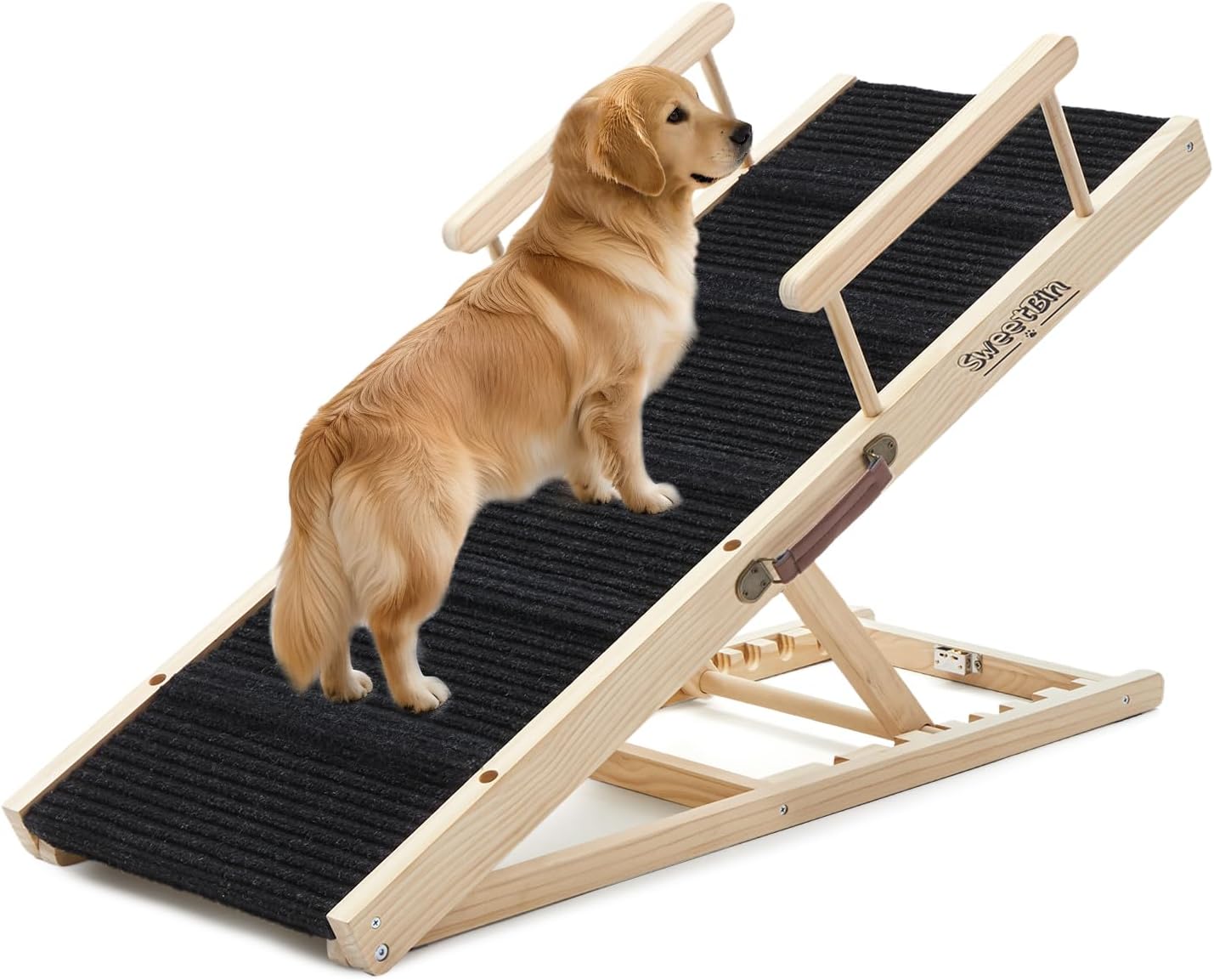 AUCT 13914 - $90 Dog Ramp for Bed - Foldable Small to Large Dog Ramp for