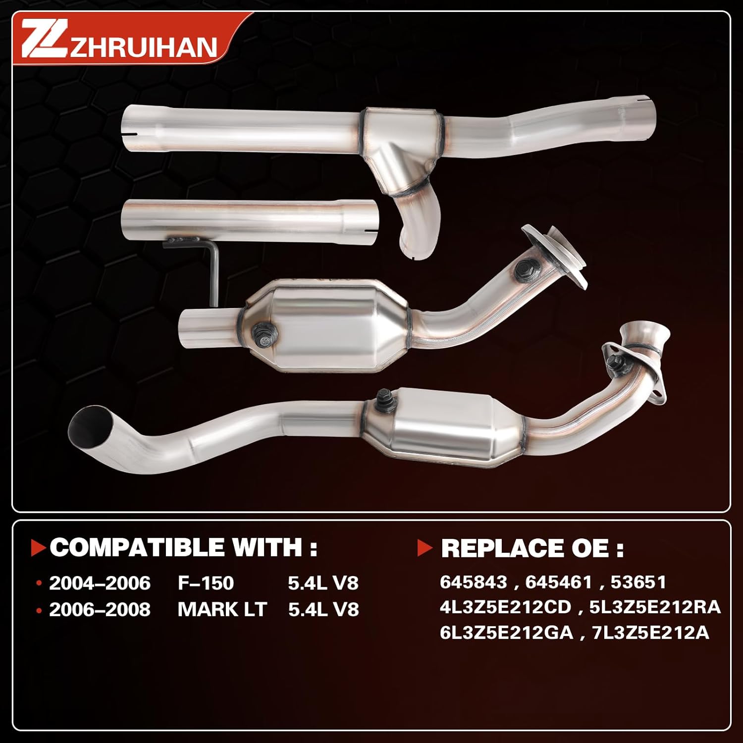 AUCT 12064 - $210 Catalytic Converter Kit Compatible with 2004-2006 F150 - Image 2