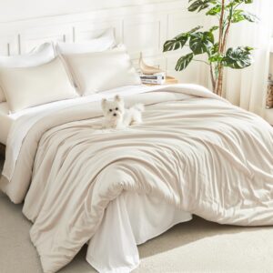 AUCT 12841 - $56 Litanika Beige Comforter Set California King Size, 3 Pie